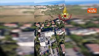 Terremoto Marche, il sorvolo dei Vigili del Fuoco in elicottero ad Ancona