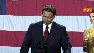 DeSantis rieletto governatore della Florida: "La libertà è qui per restare"