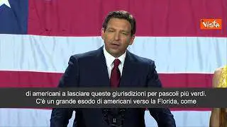 DeSantis: "In Florida abbracciamo la libertà e rigettiamo ideologia woke"