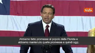 DeSantis rieletto in Florida: "La libertà è qui per restare"