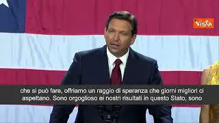 DeSantis rieletto in Florida: "Ho appena iniziato a combattere"