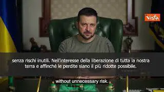 Zelensky: "Su Kherson ci muoviamo con cautela"