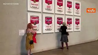 Protesta ambientalisti in Australia, imbrattato quadro di Andy Warhol