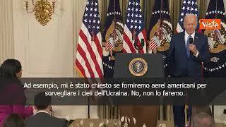 Biden: "Non abbiamo dato all'Ucraina un assegno in bianco"