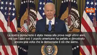 Elezioni Usa, Biden: "Buona giornata per la democrazia e l'America"