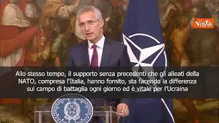 SOTTOTITOLI Stolteberg: "Ucraina sta libera territori, sostegno della Nato sta facendo differenza"