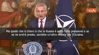 Stoltenberg: "Se la Russia si ritira sarà un'altra vittoria per l'Ucraina"
