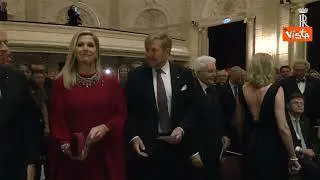 Mattarella al concerto organizzato dall’ambasciatore d’Italia in onore dei reali olandesi