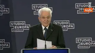 Mattarella: "Noi cittadini europei non veniamo dal nulla, siamo debitori di Maastricht"