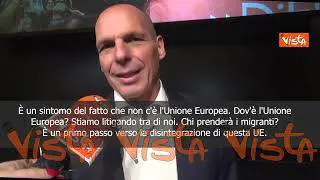 Varoufakis: "Scontri su migranti in Ue? Sintomo di disgregazione"