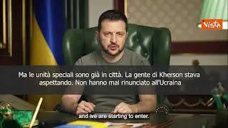 SOTTOTITOLI Zelensky: "Kherson è nostra"