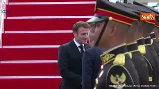 G20 Bali, l'arrivo del Presidente francese Macron