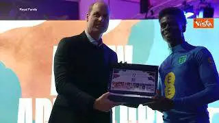 Il Principe William incontra la nazionale inglese in partenza per la Coppa del Mondo in Qatar