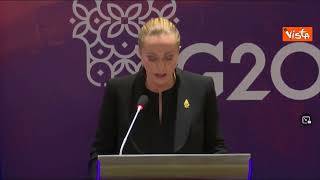 G20, Meloni: "Poteva essere fallimento, è stato un successo"