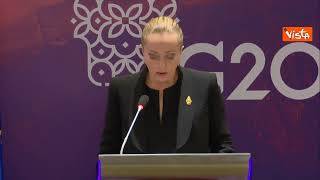 G20, Meloni: "Riunione Bali un successo, riavvicinamento Occidente e resto del mondo"