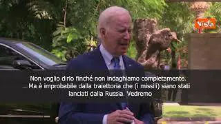 SOTTOTITOLI Biden: "Improbabile che missili caduti in Polonia siano stati lanciati dalla Russia"