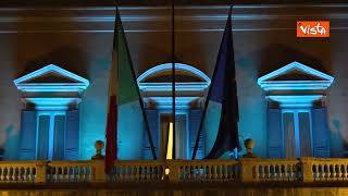 La facciata di Montecitorio si illumina di azzurro per Giornata lotta al tumore cervice uterina