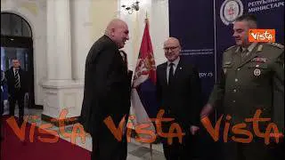 Il Ministro della Difesa Crosetto incontra l'omologo serbo Aleksandar Vulin a Belgrado