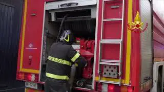 Incendio di un abitazione nell'avellinese, l'intervento dei Vigili del Fuoco