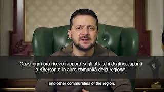 Zelensky: "Attacchi su Kherson quasi ogni ora"