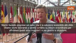Migranti, Johansson: "Stati membri e Commissione lavorano insieme"