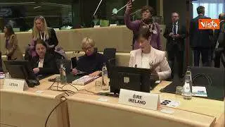 Il ministro dell'Istruzione Valditara partecipa alla riunione del Consiglio Ue