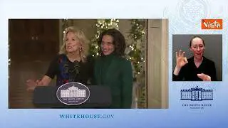 Jill Biden presenta decorazioni Natale alla Casa: "Bianca Quando sono uniti, gli Usa sono più forti"
