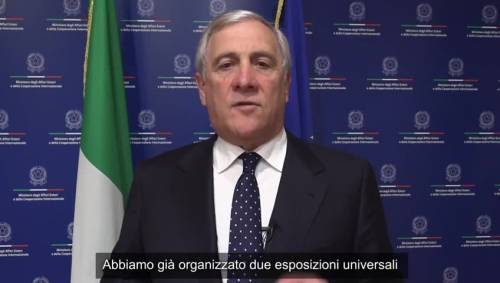 Expo 2030: il videomessaggio di Tajani