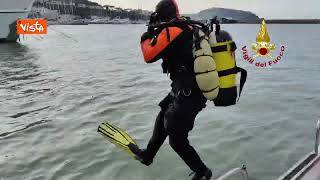 Frana Ischia, immersioni dei sommozzatori per verificare la presenza di dispersi in mare