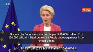 Von der Leyen: "100mila soldati ucraini morti", ma poi corregge su Twitter: "Stima inesatta"