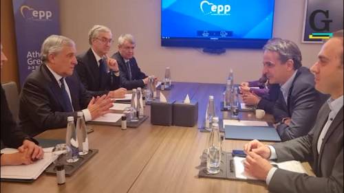 Antonio Tajani incontra il primo ministro greco Mitsotakis