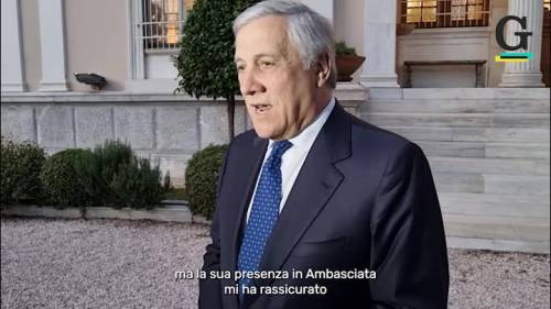 Intervista ad Antonio Tajani durante la visita istituzionale in Grecia