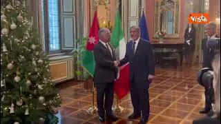 L’incontro del Presidente Senato La Russa con Re di Giordania Abdullah II ibn Hussein al-Hashemi