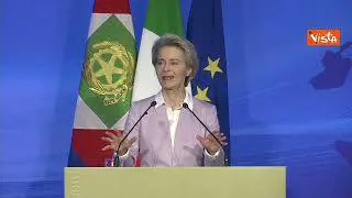 Pnrr, von der Leyen: "Tra Italia e Next Generation Ue connubio perfetto, primo impatto ben visibile"