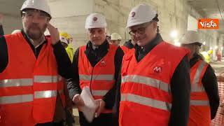 Salvini e Gualiteri visitano il cantiere della Metro C a Roma