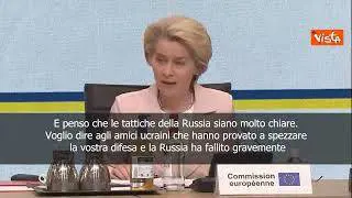 Von der Leyen: "Russia attacca infrastrutture civili per paralizzare Ucraina"