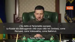 Zelensky: "Nel Donbass russi distruggono città dopo città"