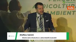 Salvini da Confagricoltura: "Non parlo di cinghiali per non urtare la sensibilità di nessuno"