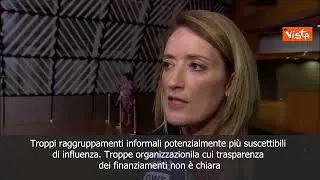 SOTTOTITOLI Qatargate, Metsola: "Corruzione criminale, Parlamento Ue non è in vendita"