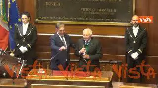 Mogol suona la campanella al Senato e dà inizio al concerto di Natale