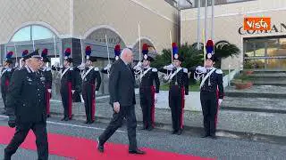 Crosetto in visita a Catanzaro alla sede del Comando Legione Carabinieri Calabria