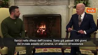 Biden a Zelensky: "Mr President, bentornato"