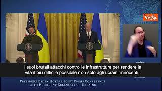 Biden: "Il mondo deve rimanere unito a sostegno di Kiev nel 2023"