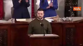 Standing ovation per Zelensky al Congresso Usa