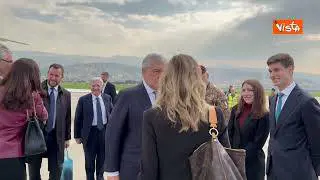 Tajani arriva all’aeroporto di Beirut per la visita di Stato in Libano, le immagini