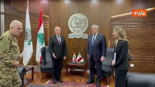 Tajani incontra a Beirut il Ministro della Difesa del Libano Maurice Slim
