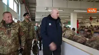 Pranzo della Vigilia con i militari in Bulgaria per Crosetto: Portiamo vicinanza del Governo