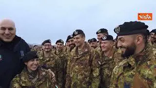 Gli auguri di Natale del Ministro Crosetto ai militari italiani in Bulgaria