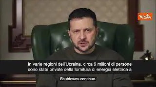 Zelensky: "Ancora 9 milioni di cittadini senza elettricità, ci prepariamo al 2023"