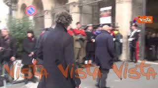 Il ministro Sangiuliano ai funerali di Frattini